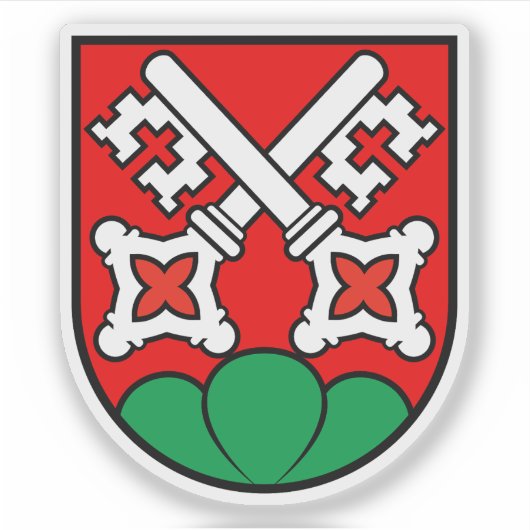 Landwappen La Neuveville, Schweiz Aufkleber (Vorderseite)