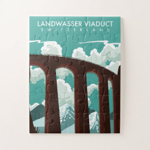 Landwasser Viadukt Schweiz T - Shirt Puzzle