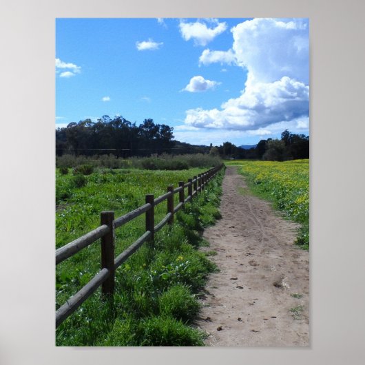 Landweg, Ojai, CA Poster (Vorne)