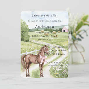Landweg Pferd Geburtstag Einladung