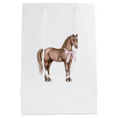 Landweg Pferd Geburtstag Mittlere Geschenktüte (Rückseite)