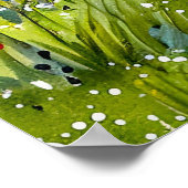 Landweg zum Fluss Havelland Wasserfarbe Poster (Ecke)