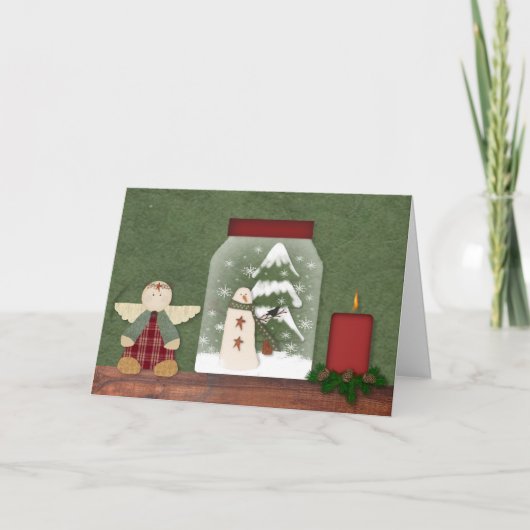 Landweihnachts-Weihnachtskarte Feiertagskarte (Vorderseite)