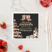 Landweihnachtsfeier-Papiernapkins Serviette (Beispiel)