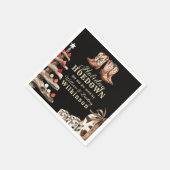Landweihnachtsfeier-Papiernapkins Serviette (Ecke)