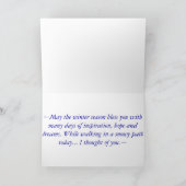 Landwinterlandschaft Feiertagskarte (Innenseite)