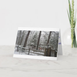 Landwinterlandschaft Feiertagskarte