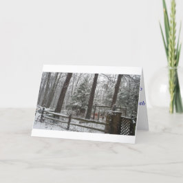 Landwinterlandschaft Feiertagskarte