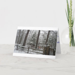 Landwinterlandschaft Feiertagskarte