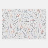 Landwinterszenen, antike Zuhause, Botanicals Geschenkpapier Set (Vorderseite 2)