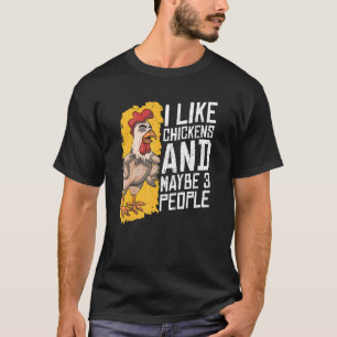 Landwirt Farm Tier Geflügel Vogel Hahn Huhn T-Shirt