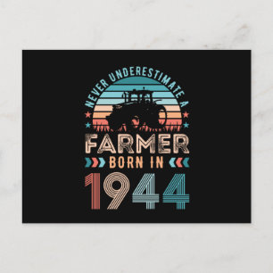 Landwirt geboren 1944 80. Geburtstag Landwirtschaf Postkarte