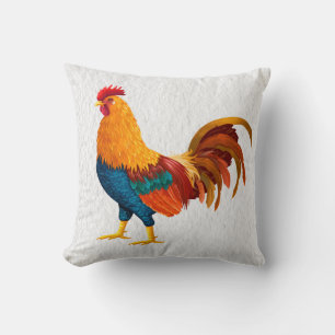 Landwirt Huhn Grün Gelb Weiß Hahn Th Kissen