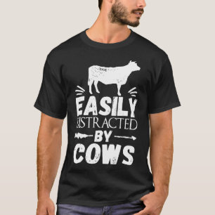 Landwirt  leicht von Kühen abgelenkt Premium T-Shirt