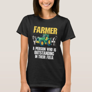 Landwirt Person, die auf ihrem Gebiet herausragend T-Shirt