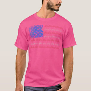 Landwirt Traktor Amerikanische Flagge Patriotische T-Shirt