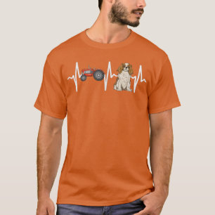 Landwirt Traktor Cavalier King Charles Spaniel Her T-Shirt