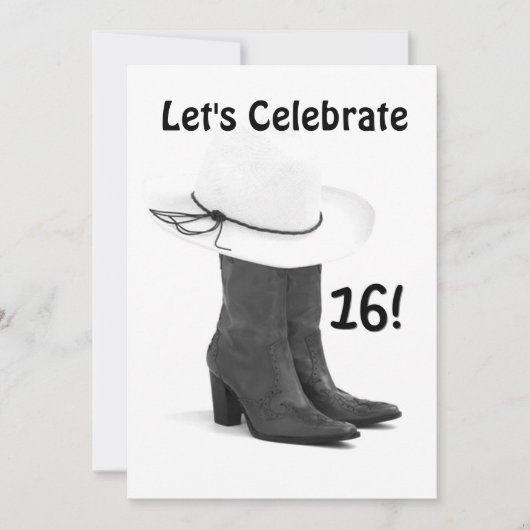 LANDWIRTSCHAFT "16. BIRTHTAGSPARTEI" EINLADUNG (Vorderseite)