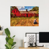 Landwirtschaft - Arbeiten auf den Feldern Poster (Heimbüro)