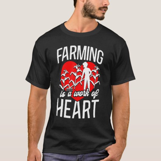 Landwirtschaft Bauer Herzenbau Mädchen Es ist ein T-Shirt (Vorderseite)