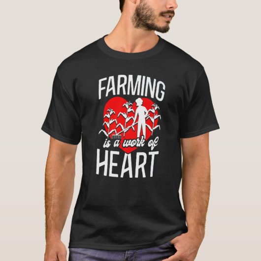 Landwirtschaft Bauer Herzenbau Mädchen Es ist ein T-Shirt (Vorderseite)