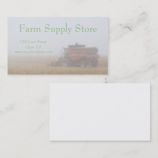 Landwirtschaft der Visitenkarten Visitenkarte (Vorne/Hinten)