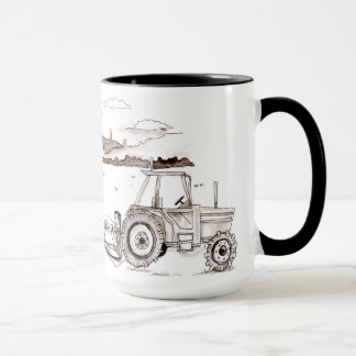 Landwirtschaft des Abendessens in der Feld-Tasse Tasse
