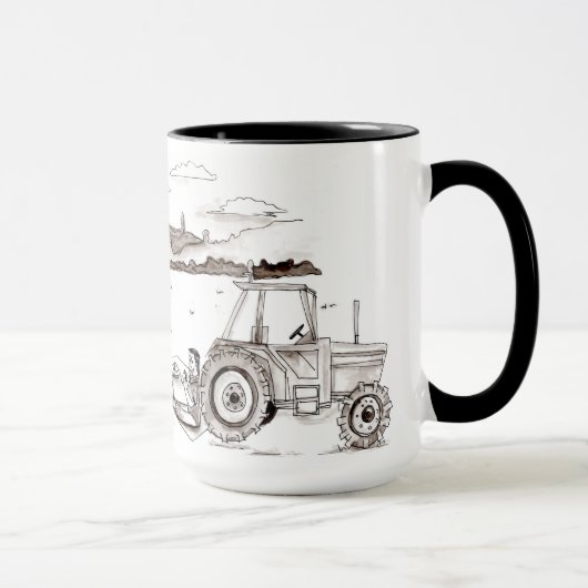 Landwirtschaft des Abendessens in der Feld-Tasse Tasse (Rechts)