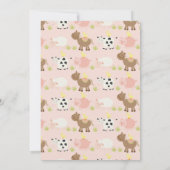 Landwirtschaft Einladung zum ersten Geburtstag (Rückseite)