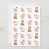 Landwirtschaft Einladung zum Geburtstag, Drei I-E- (Rückseite)