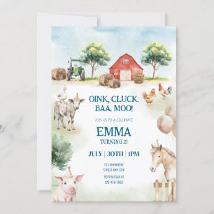 Landwirtschaft Geburtstags-Editierbare Vorlage - S