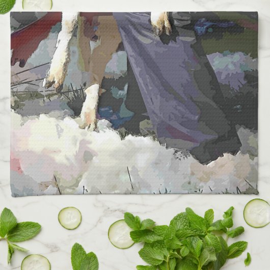 LANDWIRTSCHAFT GESCHIRRTUCH (Gefaltet)