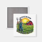 Landwirtschaft in Lover Künftiger Bauer Magnet (Vorderseite/Rückseite)