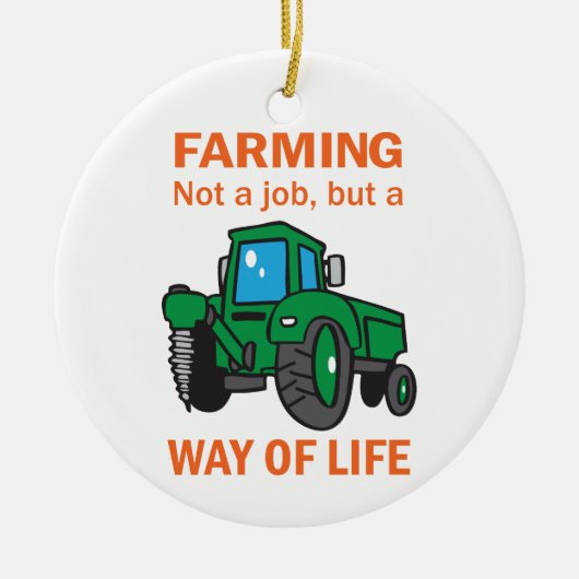 Landwirtschaft Keramik Ornament (Vorne)