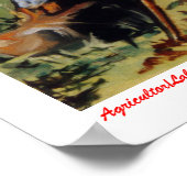 Landwirtschaft/Labrego/Bauer Poster (Ecke)