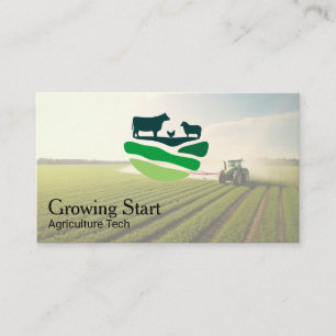Landwirtschaft Landwirt Traktor Visitenkarte