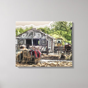 LANDWIRTSCHAFT LEINWANDDRUCK