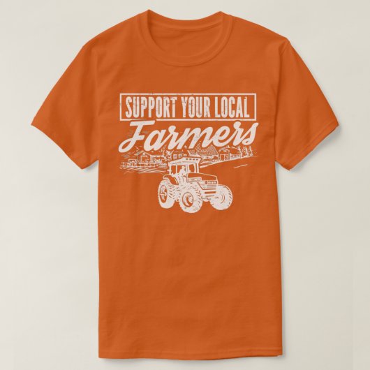 Landwirtschaft lokale Landwirtschaft Unterstützung T-Shirt (Design vorne)