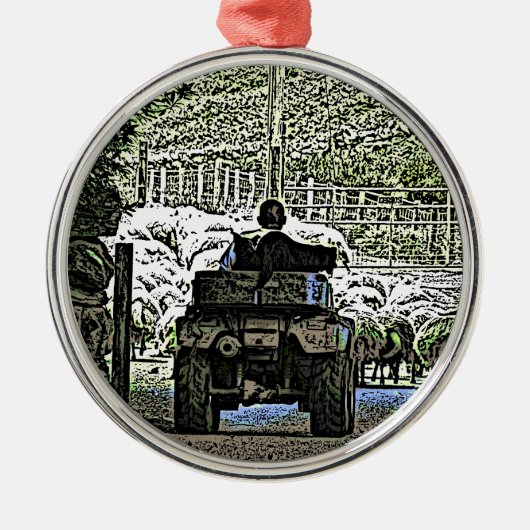 LANDWIRTSCHAFT ORNAMENT AUS METALL (Vorne)