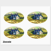 LANDWIRTSCHAFT OVALER AUFKLEBER (Blatt)