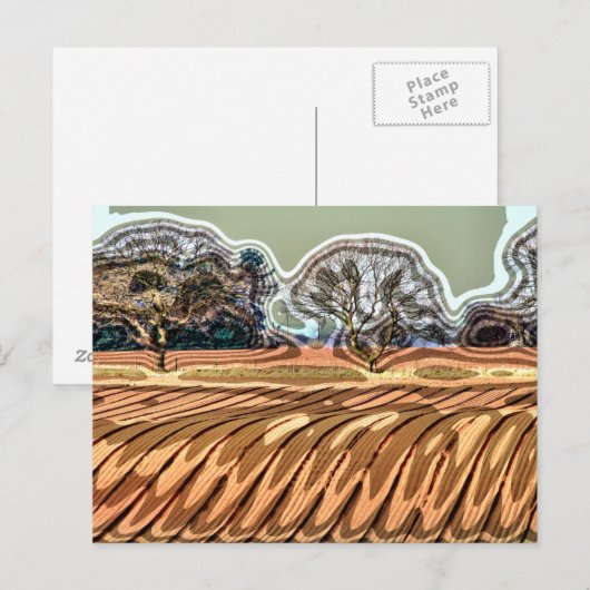 LANDWIRTSCHAFT POSTKARTE (Vorne/Hinten)