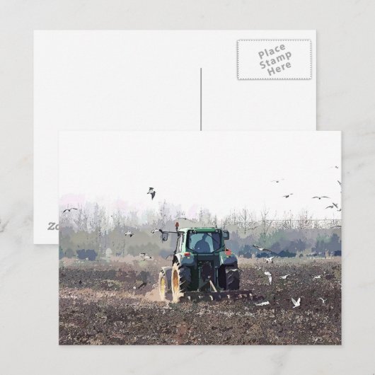 LANDWIRTSCHAFT POSTKARTE (Vorne/Hinten)