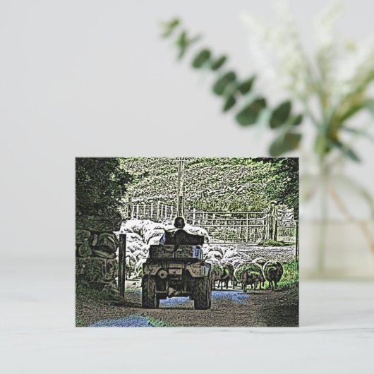 LANDWIRTSCHAFT POSTKARTE (Stehend Vorderseite)