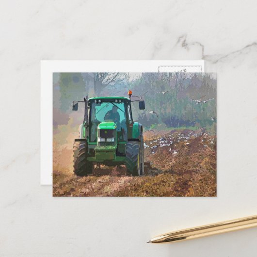 LANDWIRTSCHAFT POSTKARTE (Vorderseite/Rückseite Beispiel)