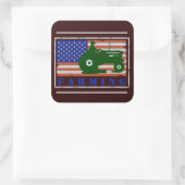 Landwirtschaft Quadratischer Aufkleber (Tasche)