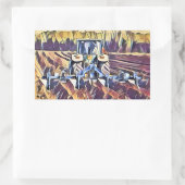 LANDWIRTSCHAFT RECHTECKIGER AUFKLEBER (Tasche)