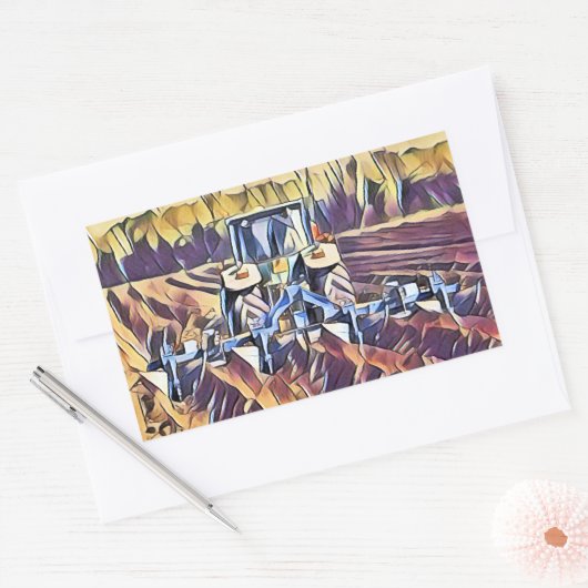 LANDWIRTSCHAFT RECHTECKIGER AUFKLEBER (Umschlag)