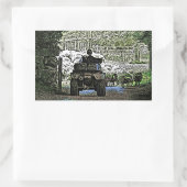 LANDWIRTSCHAFT RECHTECKIGER AUFKLEBER (Tasche)