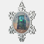 LANDWIRTSCHAFT SCHNEEFLOCKEN Zinn-Ornament (Rechts)