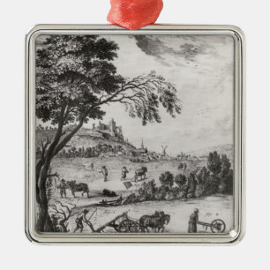Landwirtschaft Silbernes Ornament